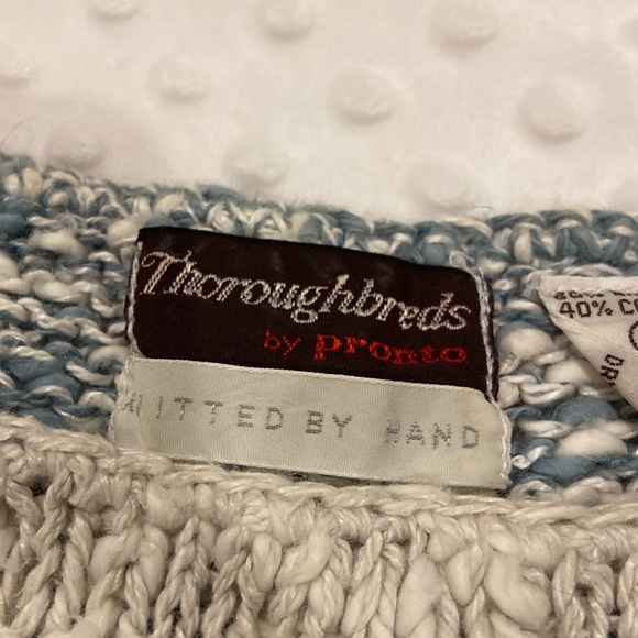 Vintage Thoroughbreds by Pronto Hand Knitted Crop Sweater - Picture 2 of 8